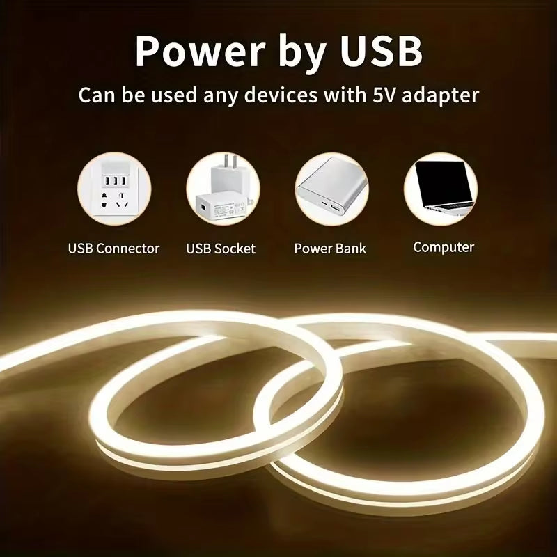 Dimmable Neon LED Strip 5V USB