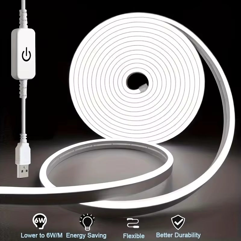 Dimmable Neon LED Strip 5V USB